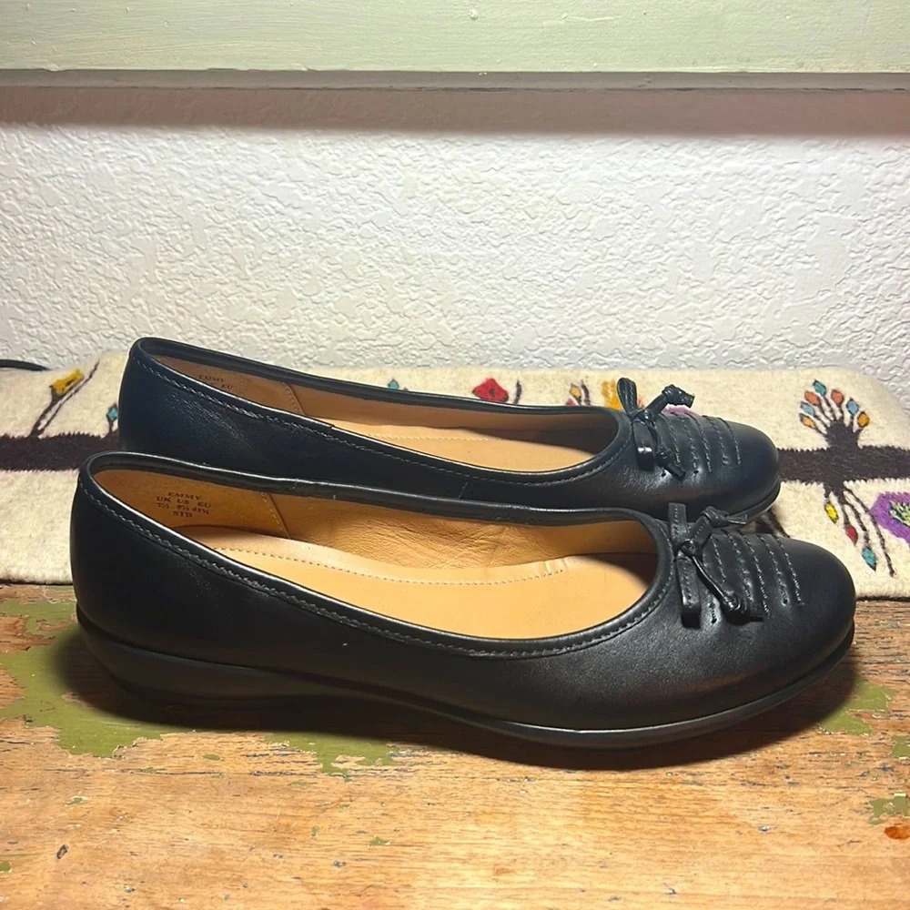 Hotter Emmy Womens Wide Fit Ballet Pumps Size 9.5